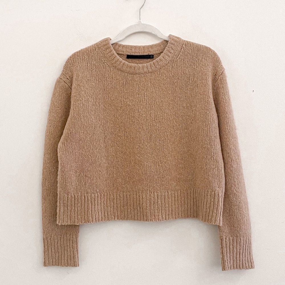 Jenni Kayne Atlas Wool Cashmere Sweater Camel XS - Picture 4 of 9